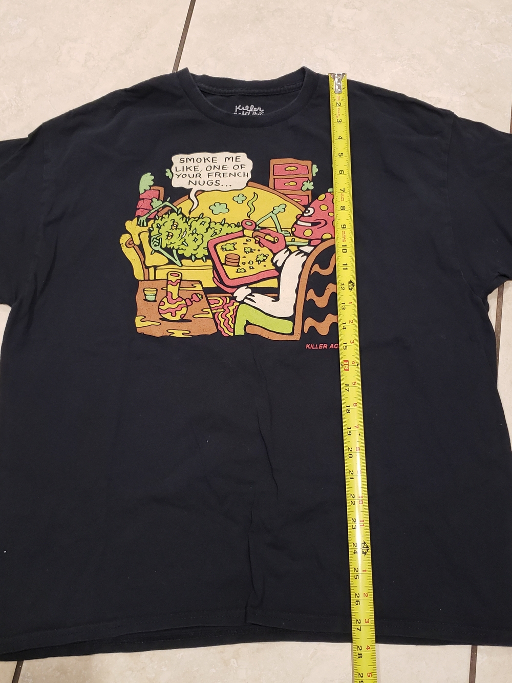 Killer Acid Black Graphic Short Sleeve Tee